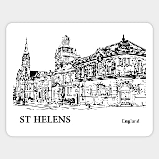 St Helens England Sticker